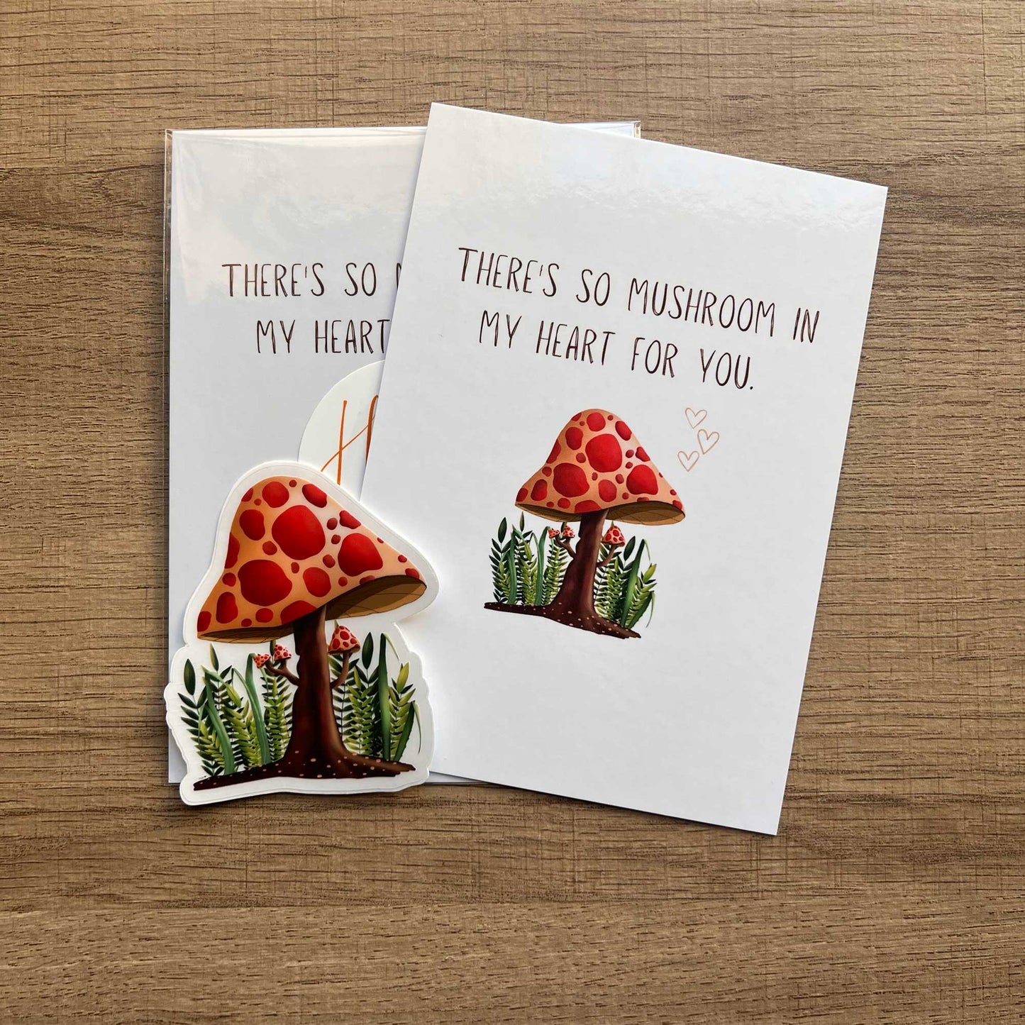 Mushroom Postcard and Sticker⎪Fungi Art⎪Postales de Mushroom⎪Nature Postcards